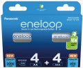 PANASONIC ENELOOP ZESTAW 4x AA 2000mAh + 4x AAA 800mAh - 2541958