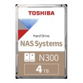 Dysk Toshiba 8,9 cm (3,5") 4 TB SATA3 NAS N300 7200 obr./min wewnętrzny luzem - 2479712