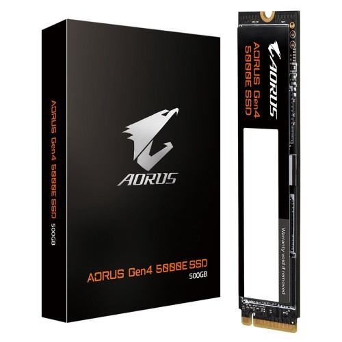 GIGABYTE AORUS Gen4 5000E SSD 500GB M.2 PCI Express 4.0 NVMe 3D TLC NAND - 2091547