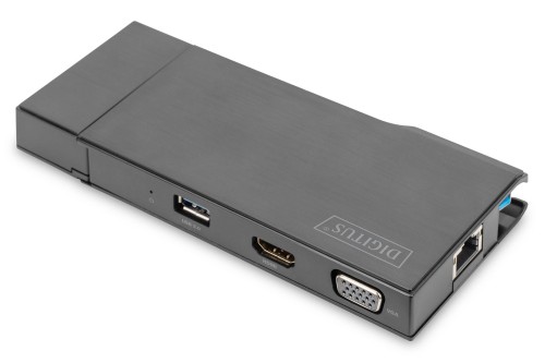 Digitus Uniwersalna stacja dokująca, USB 3.0, do użytku w podróży - 2542388