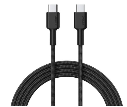 AUKEY KABEL USB-C 2.0, QC 18W, OPLOT, 0,9M, CZARNY - 2542812
