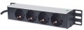Intellinet 714020 rozdzielacz zasilania PDU 4 x gniazdo sieciowe 1U Szary - 1916509