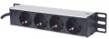 Intellinet 714020 rozdzielacz zasilania PDU 4 x gniazdo sieciowe 1U Szary - 2543288