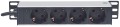 Intellinet 714020 rozdzielacz zasilania PDU 4 x gniazdo sieciowe 1U Szary - 2543290