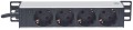 Intellinet 714020 rozdzielacz zasilania PDU 4 x gniazdo sieciowe 1U Szary - 1049913