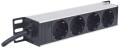 Intellinet 714020 rozdzielacz zasilania PDU 4 x gniazdo sieciowe 1U Szary - 2543289