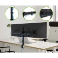 Techly ICA-LCD 482-D uchwyt / stojak do monitorów 68,6 cm (27") Czarny Biurko - 2543899