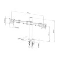 Techly ICA-LCD 482-D uchwyt / stojak do monitorów 68,6 cm (27") Czarny Biurko - 2543897