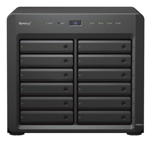NAS Synology DS3622xs+; Tower; 12x (3.5”/2.5" SATA HDD/SSD); Intel Xeon D-1531;,16 GB DDR4 ECC SODIMM (max. 48GB),2 x 1GbE RJ-45, 2 x 10GbE RJ-45 - 1851591