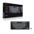 Bezprzewodowa klawiatura gamingowa Corsair Gaming K65 Plus 75% RGB, MLX RED - Czarny, Szary - 2544545