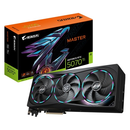 Karta VGA Gigabyte AORUS GeForce RTX 5070 Ti MASTER 16G 16GB GDDR7 256bit HDMI+3xDP PCIe5.0 - 2441162