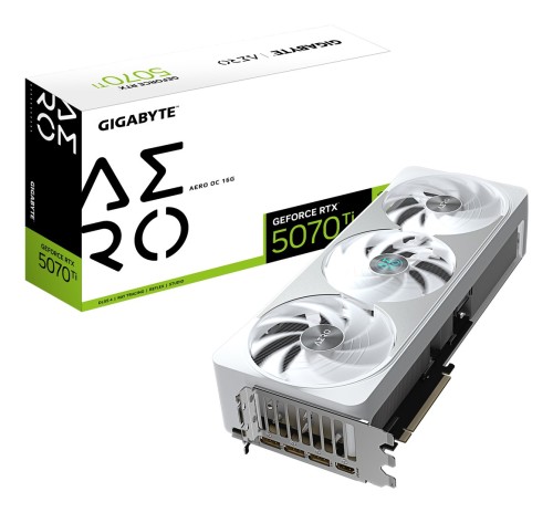 Karta VGA Gigabyte GeForce RTX 5070 Ti AERO OC 16G 16GB GDDR7 256bit HDMI+3xDP PCIe5.0 - 2450389