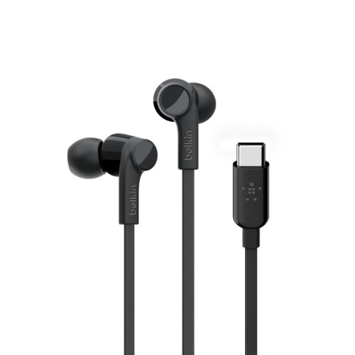 BELKIN SŁUCHAWKI PRZEWODOWE DOUSZNE USB-C, CZARNE - 2112254