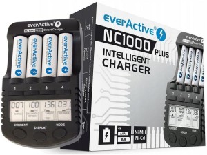 Ładowarka akumulatorków Ni-MH EverActive NC-1000 PLUS