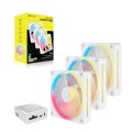 Corsair iCUE LINK LX120-R RGB Obudowa komputera Wentylator 12 cm Biały 3 szt. - 2427277