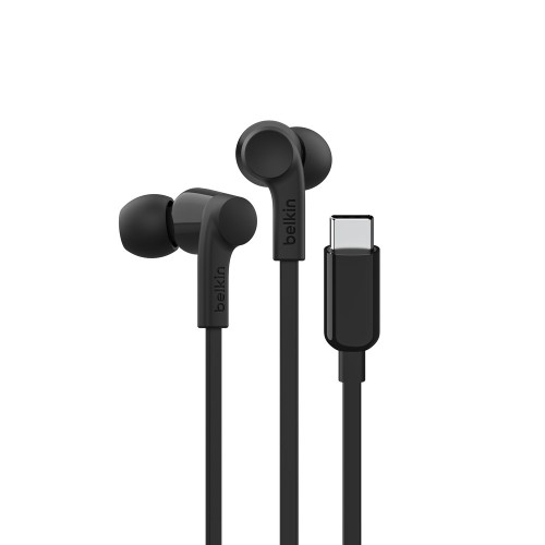 BELKIN SŁUCHAWKI PRZEWODOWE DOUSZNE USB-C, CZARNE - 2548138