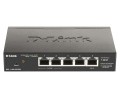 D-Link DGS-1100-05PDV2 łącza sieciowe Zarządzany Gigabit Ethernet (10/100/1000) Obsługa PoE Czarny - 2549883