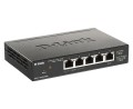 D-Link DGS-1100-05PDV2 łącza sieciowe Zarządzany Gigabit Ethernet (10/100/1000) Obsługa PoE Czarny - 870113