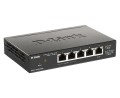 D-Link DGS-1100-05PDV2 łącza sieciowe Zarządzany Gigabit Ethernet (10/100/1000) Obsługa PoE Czarny - 2549885