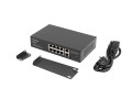 Lanberg Switch PoE+ Rack 10"/19" RSFE-8P-2GE-120 - 2549899