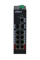 Dahua Technology PFS3211-8GT-120-V2 łącza sieciowe Nie zarządzany Gigabit Ethernet (10/100/1000) Obsługa PoE Montaż na biurku/ścianie Czarny - 2549922