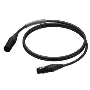 PROCAB KABEL MĘSKI ZŁĄCZE XLR – ŻEŃSKIE ZŁĄCZE XLR, ULTRAFLEX™, 0,5 M