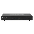 Techly IDATA DP-KVM4 przełącznik KVM Możliwości montowania w stelażu Czarny - 2550400