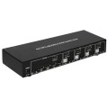 Techly IDATA DP-KVM4 przełącznik KVM Możliwości montowania w stelażu Czarny - 1462964