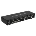 Techly IDATA DP-KVM4 przełącznik KVM Możliwości montowania w stelażu Czarny - 2550402