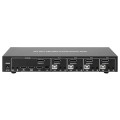 Techly IDATA DP-KVM4 przełącznik KVM Możliwości montowania w stelażu Czarny - 1462962