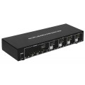 Techly IDATA DP-KVM4 przełącznik KVM Możliwości montowania w stelażu Czarny - 1310297
