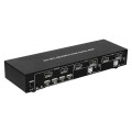 Techly IDATA DP-KVM4 przełącznik KVM Możliwości montowania w stelażu Czarny - 1310296
