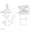 Neomounts by Newstar NM-M1250 177,8 cm (70") Biały - 2550469