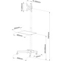Techly ICA-TR20 uchwyt do telewizorów 94 cm (37") Czarny - 2550473