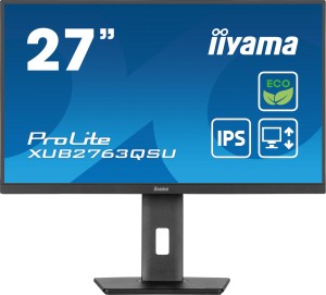Monitor LCD 27" iiyama ProLite XUB2763QSU-B1 68,6cm 2560x1440px Full HD LED Czarny