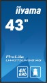 iiyama ProLite Płaski panel Digital Signage 108 cm (42.5") LCD Wi-Fi 500 cd/m2 4K Ultra HD Czarny Procesor wbudowany Android 11 24/7 - 2551825