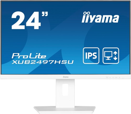 Iiyama TFT XUB2497HSU IPS 24'' HDMI/DP/2xUSB/hoev/weiß - Płaski ekran - 60.5 cm - 2551853