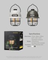 Lampa kempingowa Nitecore LR40 Zielona - 100 lumenów - 2553728