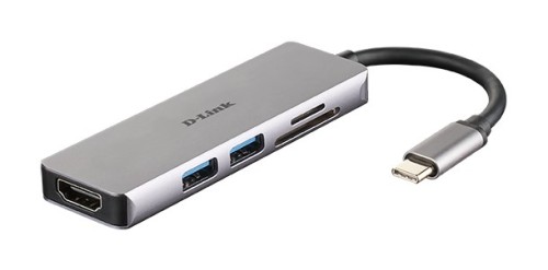D-Link DUB-M530 stacja dokująca Przewodowa USB 3.2 Gen 1 (3.1 Gen 1) Type-C Aluminium, Czarny - 2544518