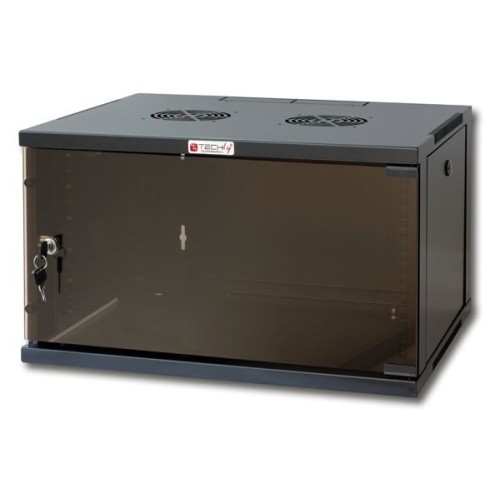 Techly I-CASE ER-1009B45 stojak 9U Szafa wisząca Czarny - 1464046