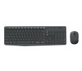 Logitech Klawiatura MK235 Wireless KBD+Mouse Grey CZ - 2554213