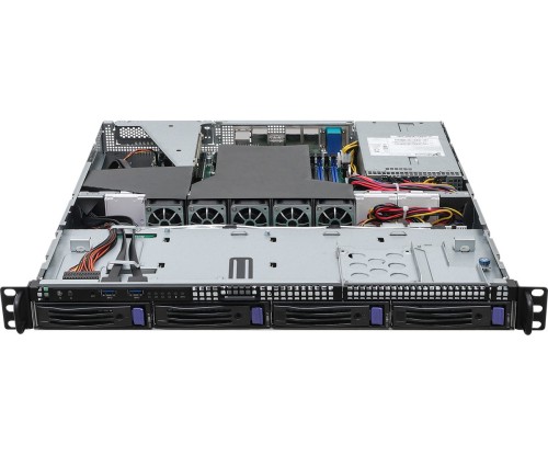 Platforma ASRock Rack (1U) AMD Ryzen 7000 (4xLFF, 2xGbE, 2x10GbE, Red. PSU, IPMI) - 2554676