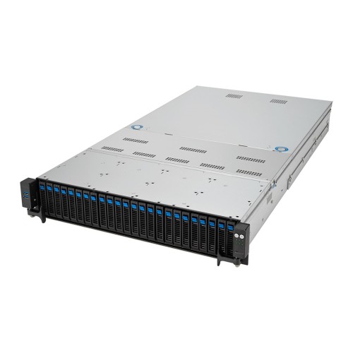 Platforma Asus Rack (2U) RS720A-E12-RS24U AMD Epyc 9004 (24x NVMe, 2xM.2, 3xGPU, 2x10Gbe, IPMI,  1+1 2600W) - 2554683