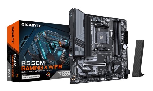 Płyta główna Gigabyte B550M GAMING X WIFI6 (B550,AM4,mATX,DDR4) - 2554797