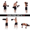 ZESTAW CIĘŻARÓW 6W1 HMS SGN130 (SZTANGA, SZTANGIELKI I KETTLEBELL) 30KG - 2555201