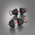 Zestaw ciężarów 6w1 HMS SGN120 (sztanga, sztangielki i kettlebell) 20kg - 2171810