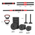 ZESTAW CIĘŻARÓW 6W1 HMS SGN140 (SZTANGA, SZTANGIELKI I KETTLEBELL) 40KG - 2263302