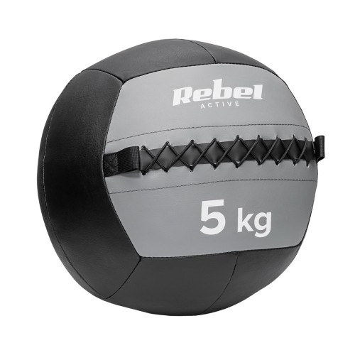 Piłka lekarska do ćwiczeń 5 kg REBEL ACTIVE - 2555209