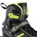 ŁYŻWOROLKI NILS EXTREME NH18191 2W1 CZARNO-LIMONKOWE ROZM. M (34-38) Z WYMIENNĄ PŁOZĄ HOKEJOWĄ - 2277175