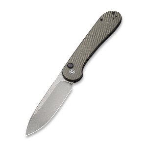 Nóż CIVIVI Button Lock Elementum DarkGreen Micarta C2103C